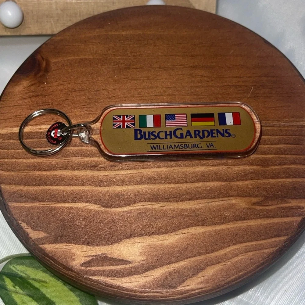 Busch Gardens Keychain with Flags